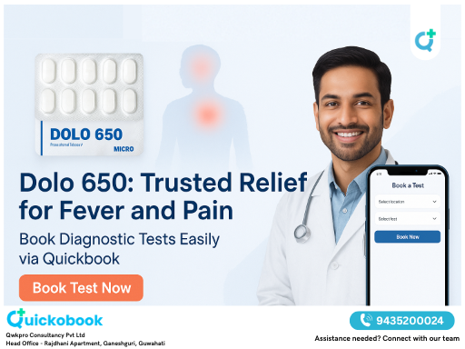 Dolo 650: Trusted Relief For Fever And Pain | Book Test Online Via Quickobook