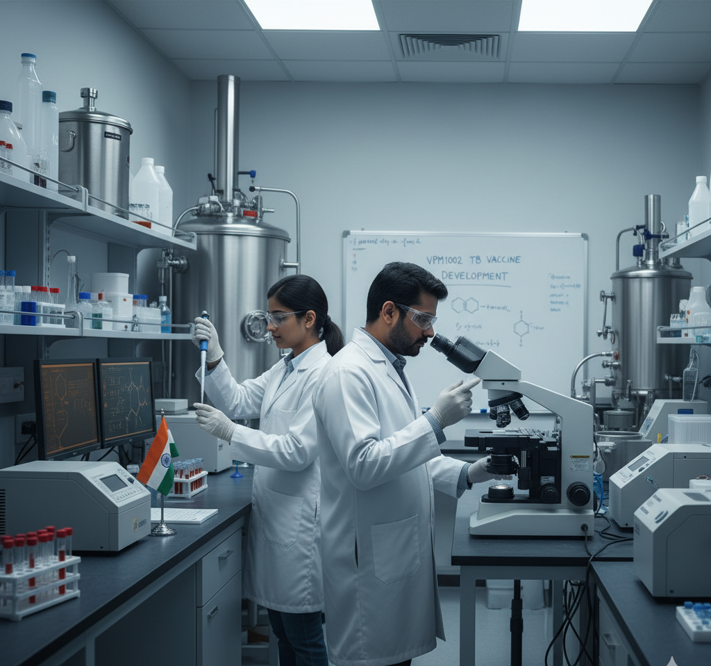 Indian researchers developing new TB vaccines at the Serum Institute of India.