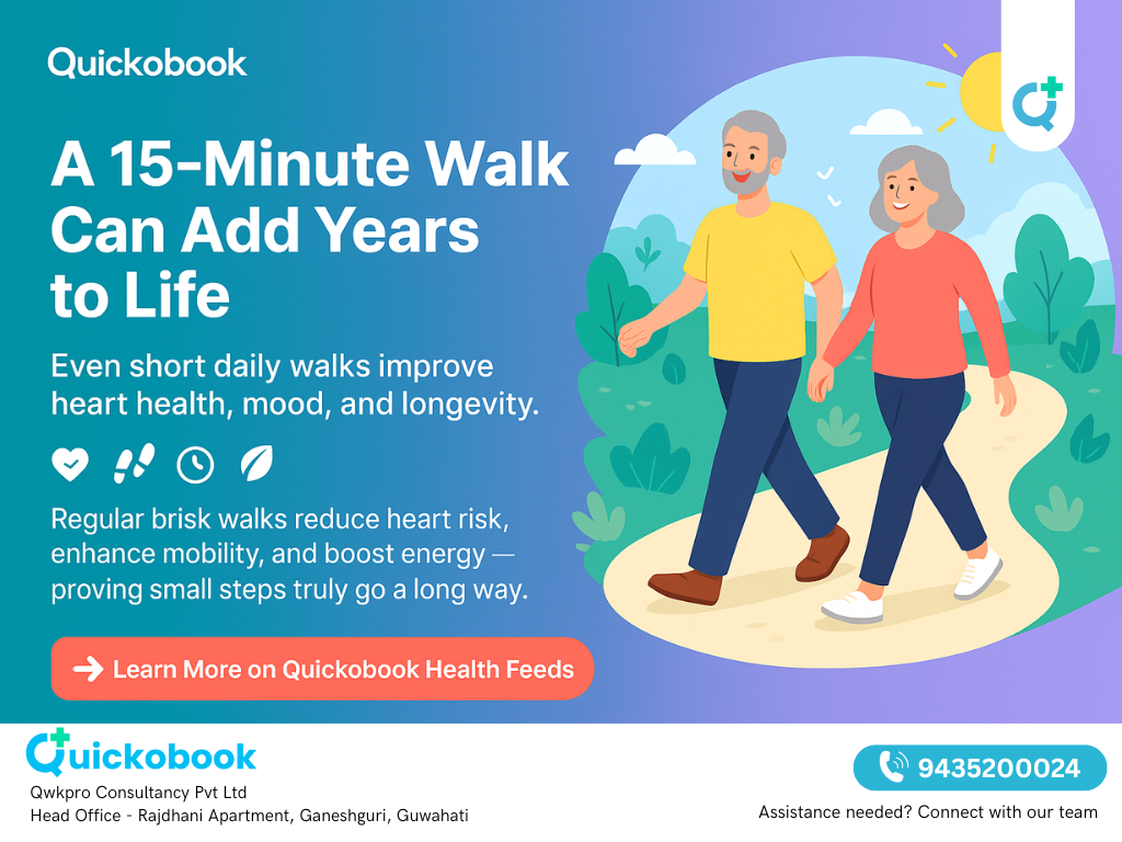 Even A 15-minute Walk May Help Boost Your Longevity
