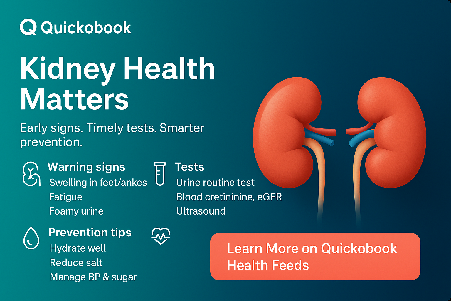 Kidney Health: Warning Signs, Tests & Prevention Tips