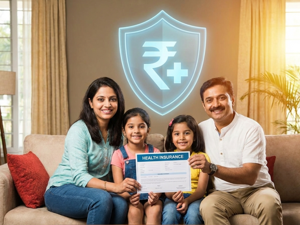 Family protected financially through health insurance during a medical emergency.